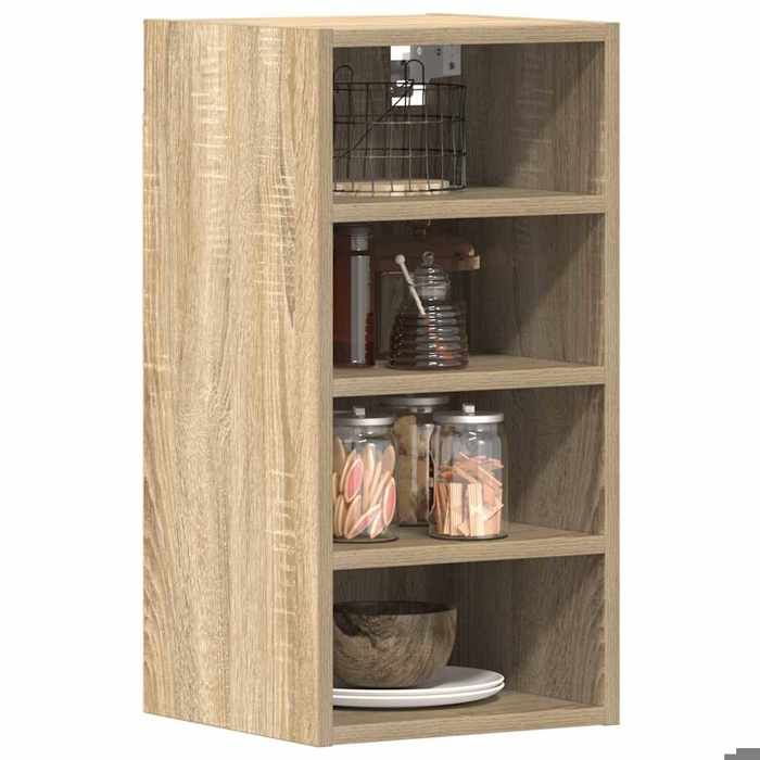 VidaXL Wall-mounted Cabinet "Riga" Sonoma Oak 30 X 29.5 X 60 Cm Engineered Wood 854168