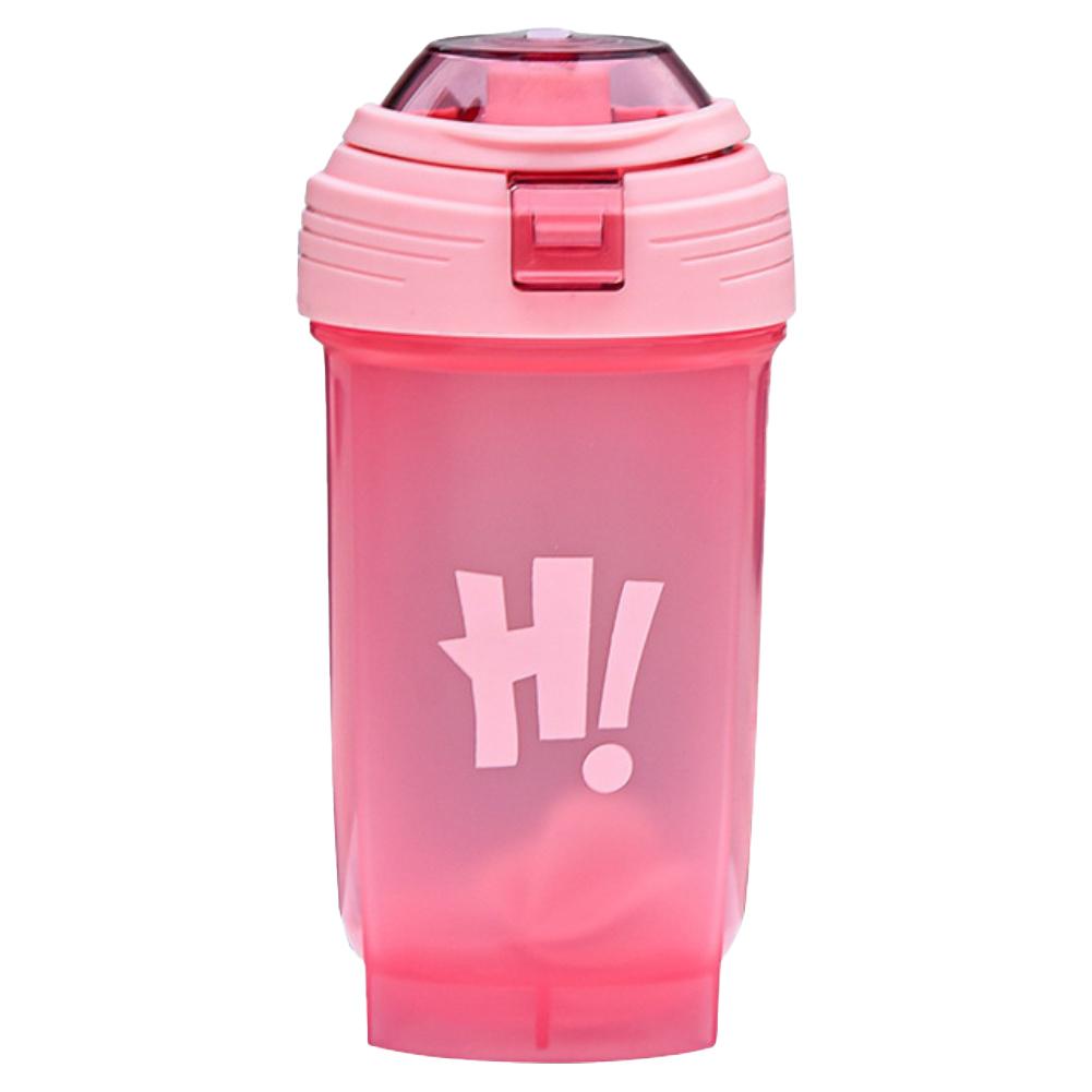 

500ML Shaker Bottle for Protein Shakes and Pre Workout, Lightweight Shakes Cup Portable Plastic Protein Powder Shaker Bottle рожевий