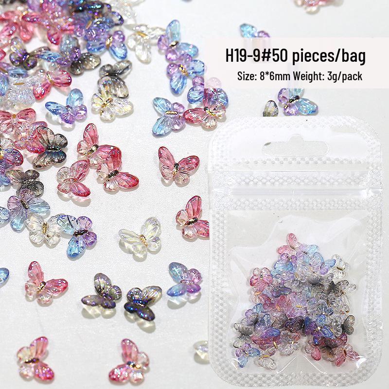 

Aurora Iridescent 3D Butterfly Nail Art Charms