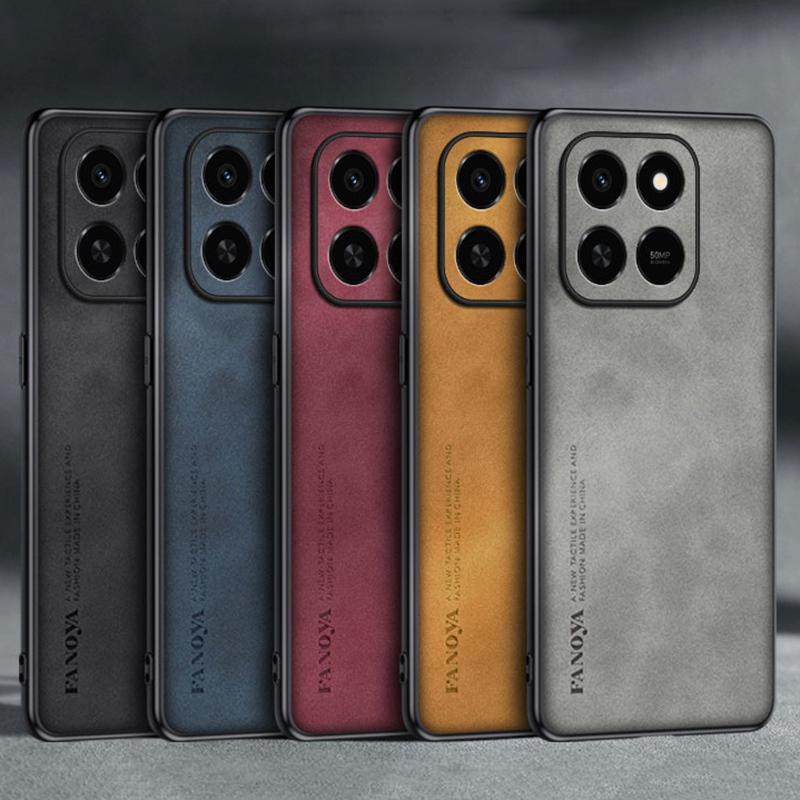 Für Honor 400 Smart 5G Hülle Luxus PU Leder Handyhülle Für Honor X7D HonorX7D Rückseite Silikon Stoßfest Vollschutz