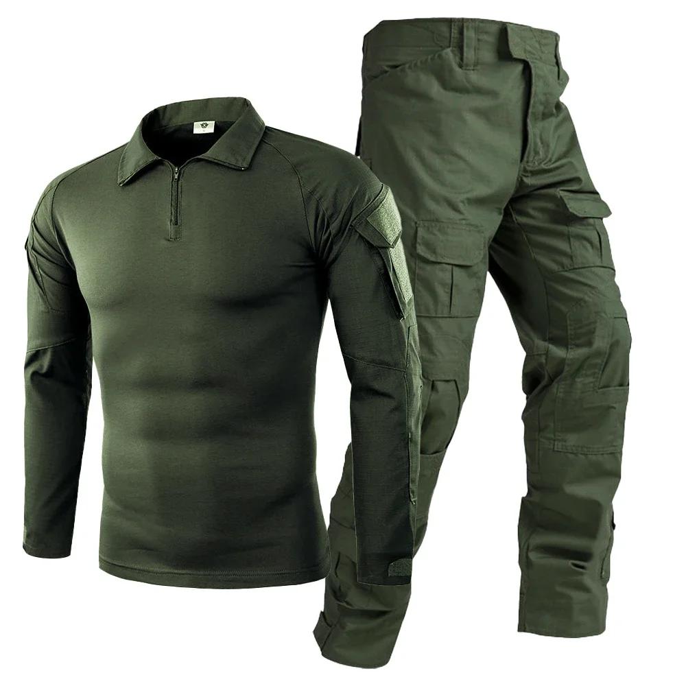 Tactical Uniform Suits Milit Outdoor Camouflage Suit Hunting Shirts Pants Fish Trainning Airsoft Paintball Clothes Sets