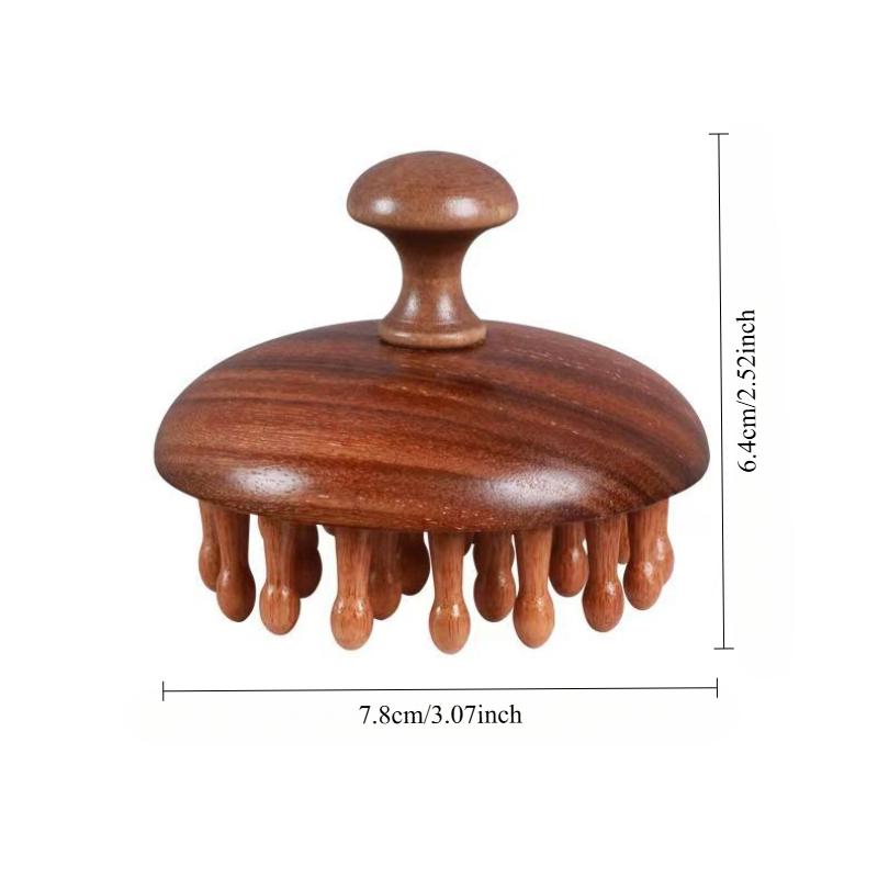 Disc Wooden Massage Scalp Wide Tooth Scalp Comb Round Tip Scalp Tool Wet Dry Hair Massage Comb