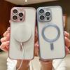 For Apple 16promax Phone Case Titanium Matte for Apple 14/15 Magnetic Transparent Cover 13 All Inclusive
