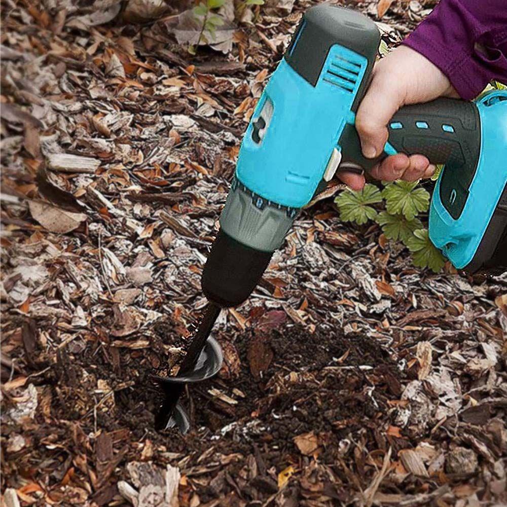 Supplies Earth Drill Power Planter Ground Drill Spiral Drill Bit Auger Flower Planter Digging