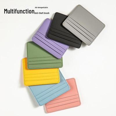 Portacarte multiplo in pelle PU con blocco RFID e protezione ID schermante NFC