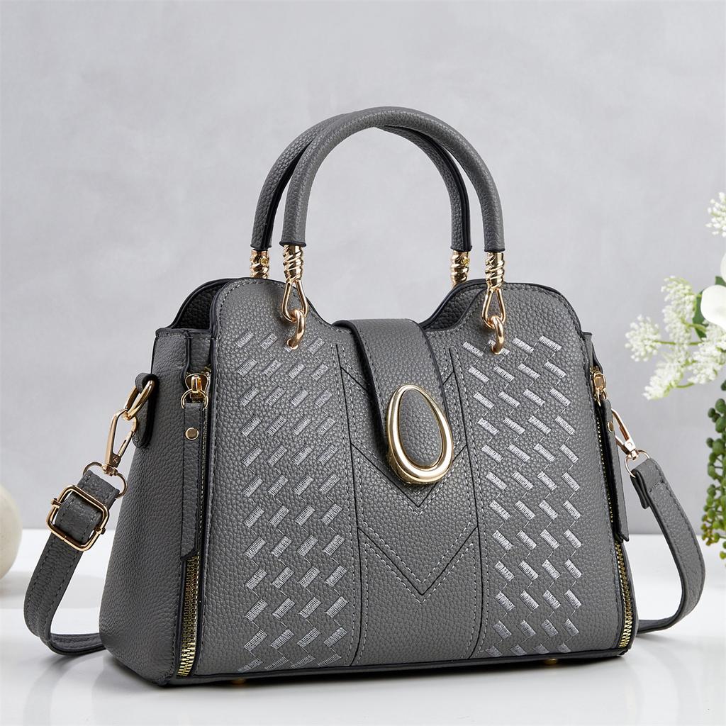 Niche Premium Texture Daily Handbag For Ladies, Multi-purpose Top Handle Shoulder Crossbody Matching Bag