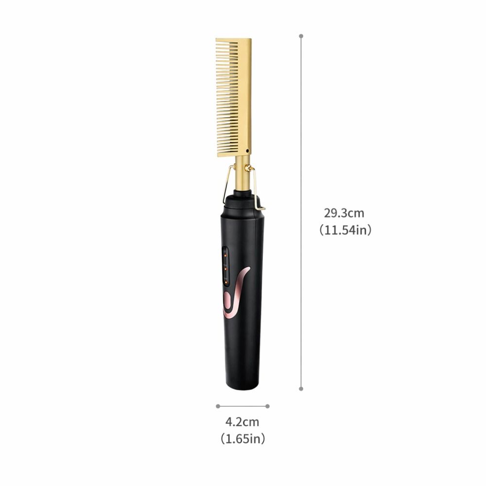 Electric Electric Hair Straightening Comb Quick Heating Electric Hair Styling Comb For Men Women