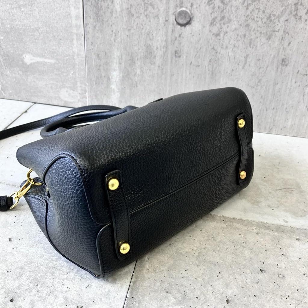 [mauve] A Cute, Rounded 2-way Tote Bag (mocha)