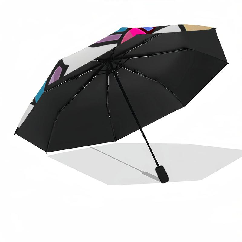 1pc Hello Kitty Clouds Automatic Opening/Closing Umbrella - Portable Folding Design, 8-Bone Iron Frame Outdoor Umbrella, Ideal Gift for Fans, Traveler