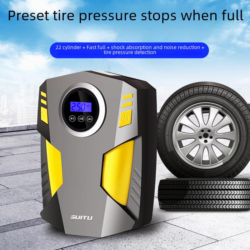 12V Portable Car Tire Air Pump with Light