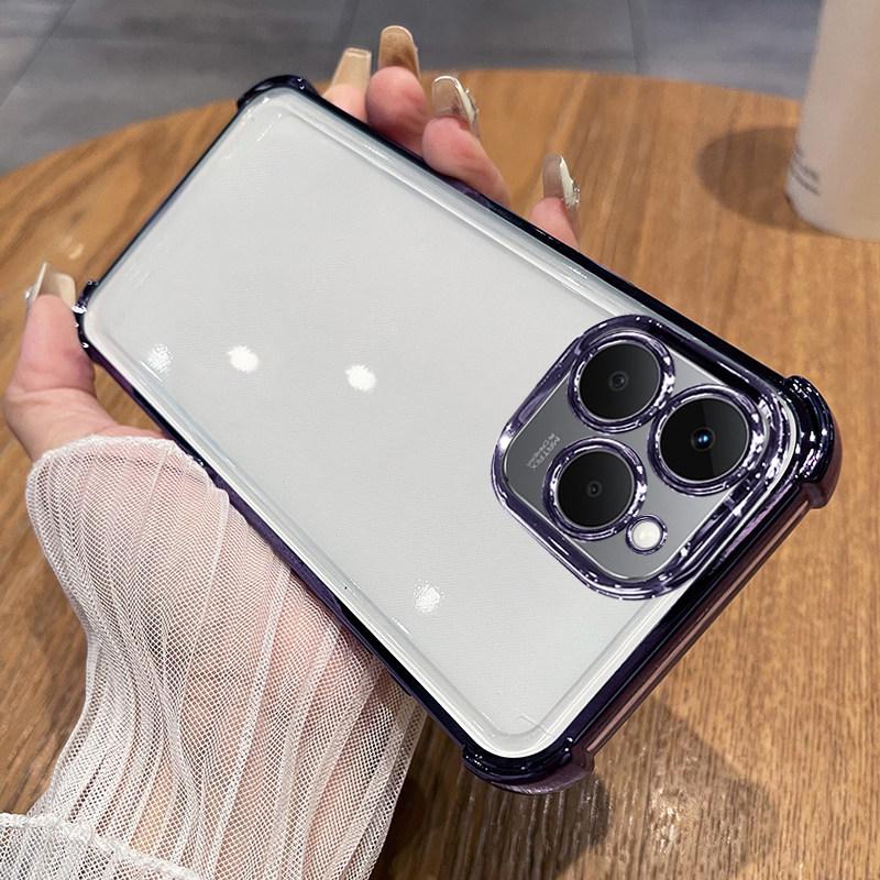 Realme 15T Silicone Case with Lens Film, RMX5112, Full Coverage, Airbag Protection