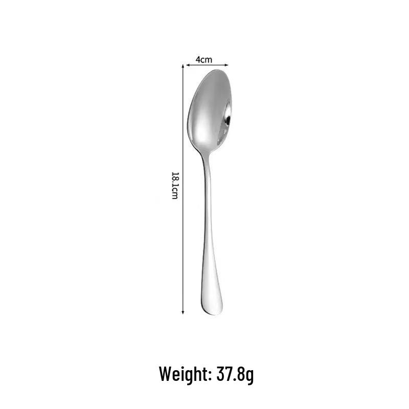 304 Stainless Steel Spoons for Adults & Children - Stylish Household Soup Spoons