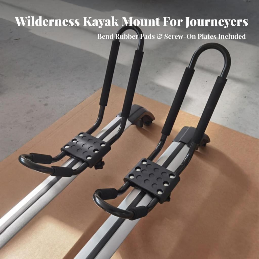 Kayak Rack with Mounting Hardware Padded Carrier Safeguarding for Kayakers
