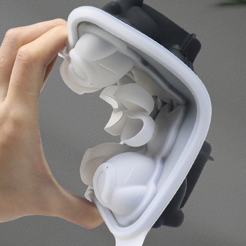 3D Cat Shape Ice Cube Mold Silicone Ice Tray for Whiskey Cocktail Ice Maker for Summer Drink Flexible Easy Release Reusable Mold