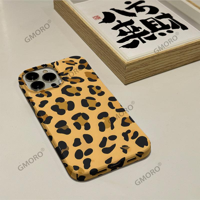 Amazon popular full screen retro leopard print iPhone17 sexy phone case Apple 16Pro film protective case