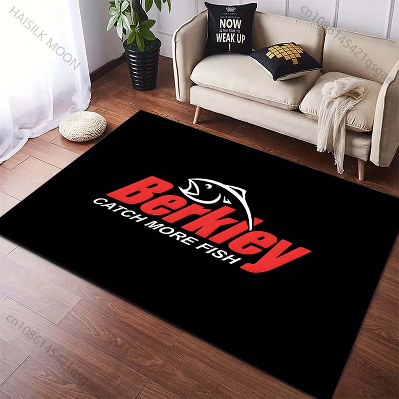 

6 Style Fishing Enthusiasts B-Berkley Pattern Carpet for Living Room Bedroom Sofa Home Decor Non-slip Floor Mat Large Size 40cm x 60cm