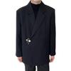 Men's High-End Casual White Suit Jacket - Spring/Autumn