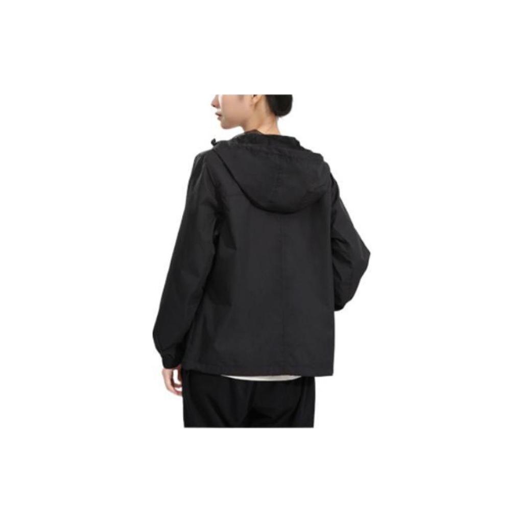 Li Ning Logo Aufdruck Reißverschluss Hoodie Damen Jacken Schwarz AFDR832-6