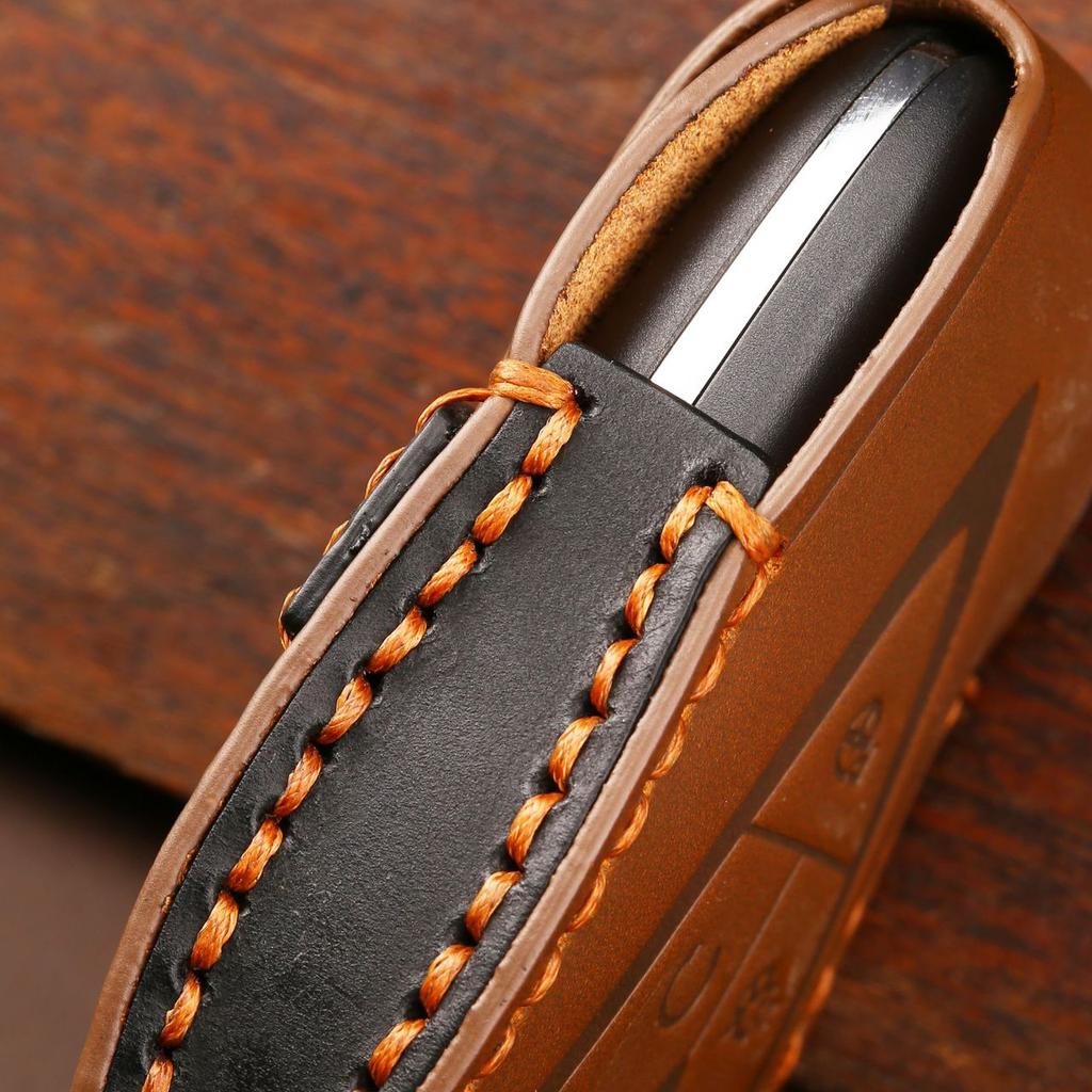 Hallmo Handmade Leather Car Key Case Cover  For Changan CS35PLUS CS55 PLUS CS75 PLUS