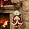 Winter Home Decor Wooden Christmas Hanging Pendant, Cartoon Welcome Sign for Front Door, Holiday Shop Decorations Wall with Cute