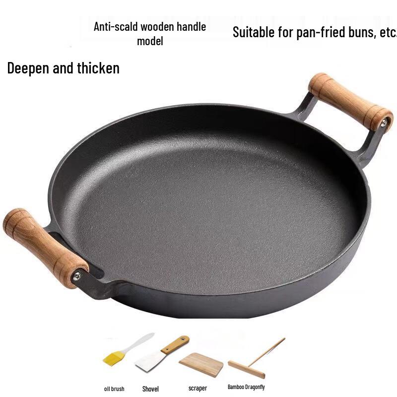 Cast Iron Pancake & Griddle Pan Set