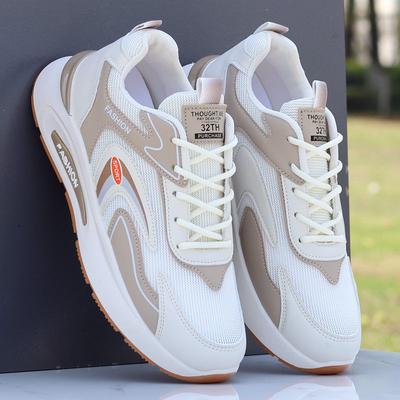 Men's Shoes Sneakers Men's 2024 New Summer Mesh Breathable Single Mesh Men's Casual Dad Running Shoes