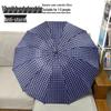 Extra Large Ten-Bone Water-Repellent Plaid Umbrella - British Style for Men & Women, Double/Triple Use