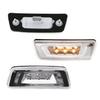 Clear Lens Chrome Amber LED Wheel Fender Side Marker Lights For Kenworth T680..