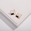 Korean Geometric Enamel Drop Earrings - Fashionable, Versatile, and Trendy Street Style for Women