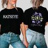 2026 Divertenti Uomini Donne Casual Grafiche Magliette Top Unisex Girocollo Manica Corta T-shirt Gotica Y2k Maglietta Vestiti Nuova Stampa Occhio di Gatto T-shirt