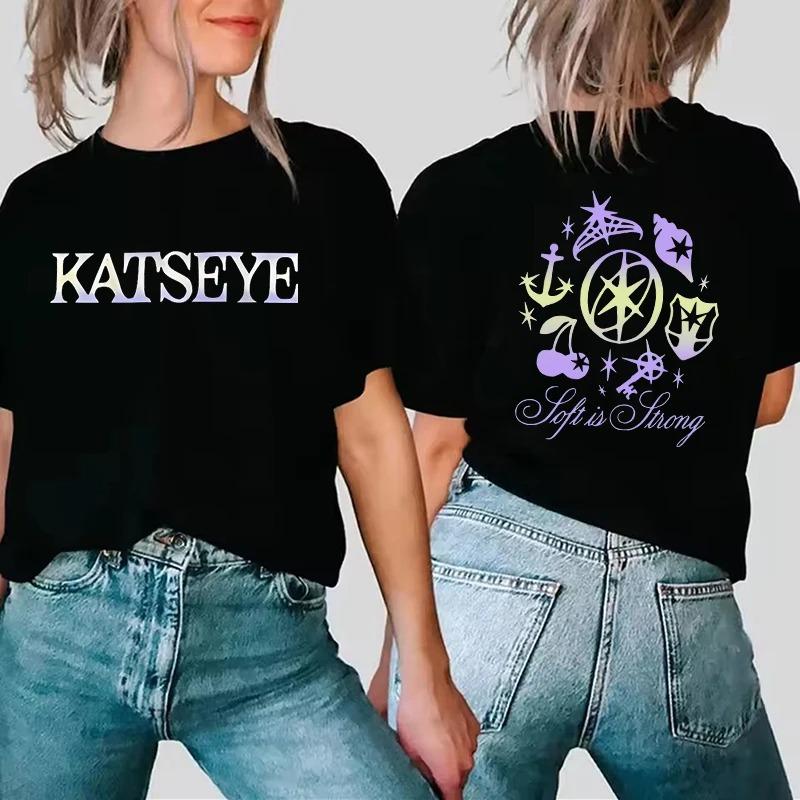 2026 Divertenti Uomini Donne Casual Grafiche Magliette Top Unisex Girocollo Manica Corta T-shirt Gotica Y2k Maglietta Vestiti Nuova Stampa Occhio di Gatto T-shirt
