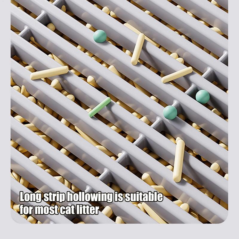 Katzenklo-Stufe Katzenstreu-Fänger Rampe Box Anti-Streu-Fänger Schale mit Filterfunktion Rutschfest Doppellagig Haustierbedarf