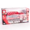 Modellino di Camion dei Pompieri in Scala 1/50 Rosso Die-cast Pneumatici Modello di Camion dei Pompieri