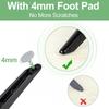 Black TV Base Legs for RTU5540 Models, Replacement Stand Feet with Mounting Screws for Living Area or Bedroom Indoor Placement Use