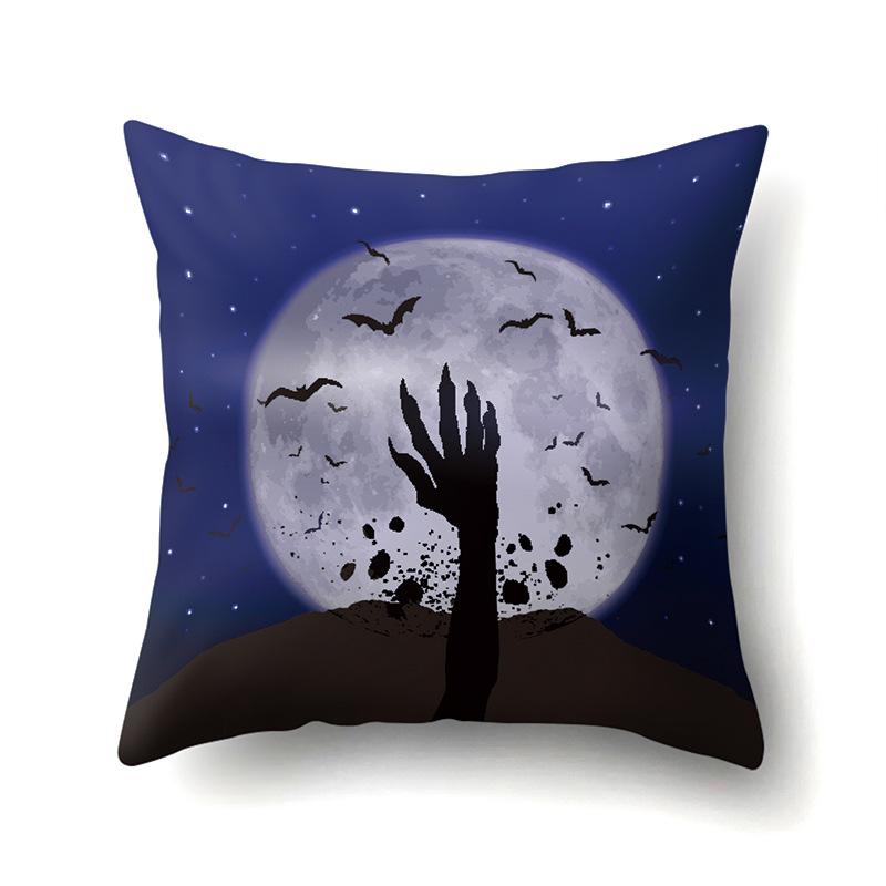 Halloween Polyester Pillowcase Car Pumpkin Sofa Cushion Cover Office Home Living Room Pillowcase
