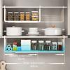 Carbon Steel Under Cabinet Storage Rack Adjustable Wall Wardrobe Storage Basket  Cabinet