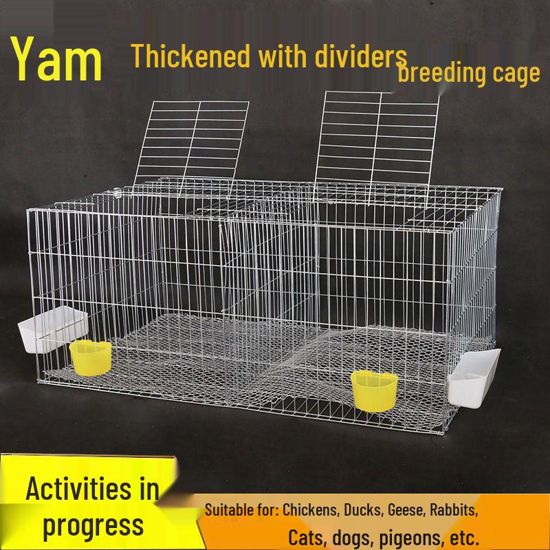 Large Multi-Purpose Animal Cage: Rabbit, Pigeon, Chicken, Goose - Wire Mesh Panel, Easy Assembly, Transport Ready, Mother-Child Design.