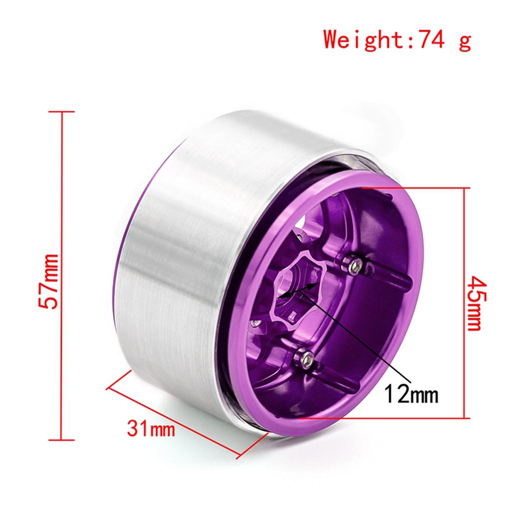 Aluminiumslegering Hjulring Beadlock 1.9in Hjulringer Nav 4 stk Erstatning for 1/10 TRX4 Axial SCX10