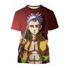 Sommer Heißverkauf Anime Charakter Kreatives Design 3D-Druck Cooles und Personalisiertes Mode T-Shirt