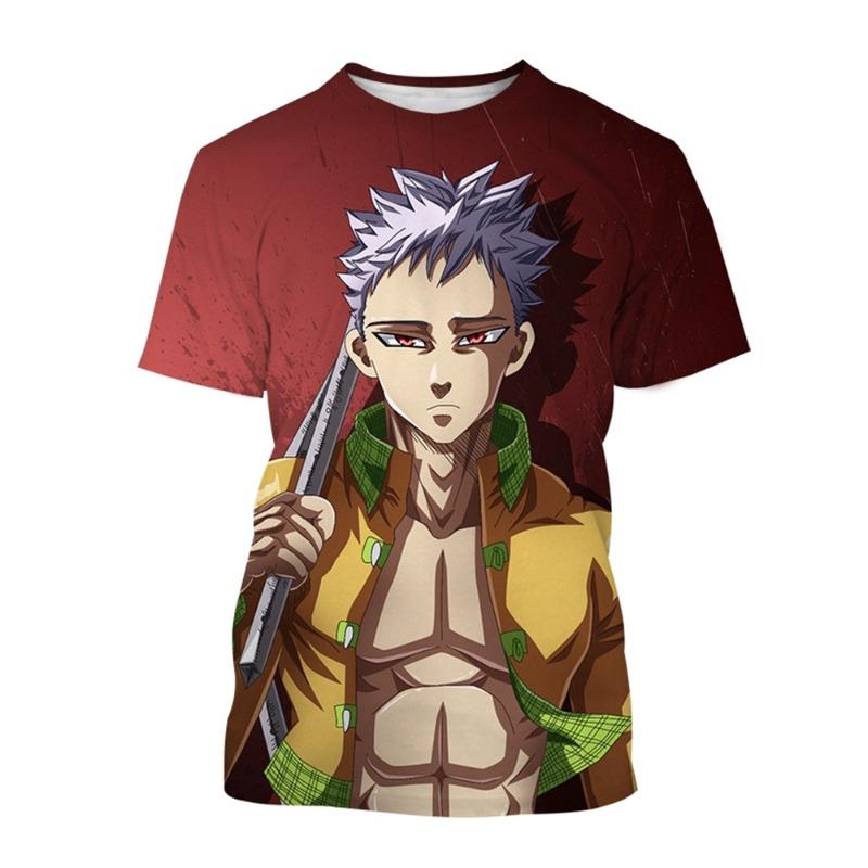 Sommer Heißverkauf Anime Charakter Kreatives Design 3D-Druck Cooles und Personalisiertes Mode T-Shirt