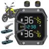 Alarm tlaku a teploty pneumatik motocyklu se 2 senzory Bezdrátový systém monitorování tlaku v pneumatikách pro dvoukolová vozidla