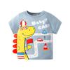 2026 Kids' 3D Dinosaur Short Sleeve Cotton T-Shirt for Boys – Summer Collection
