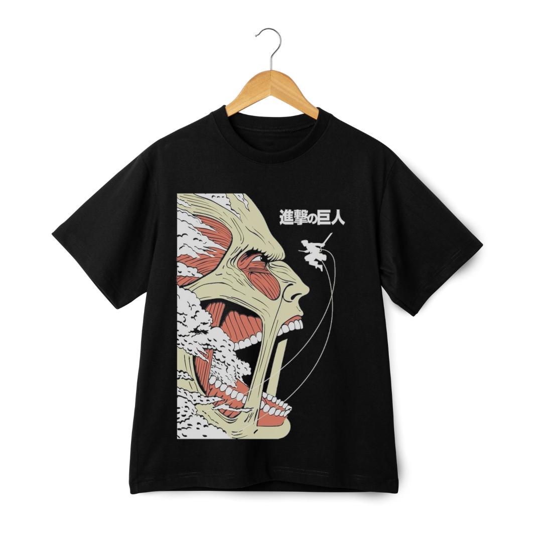 Colossal Titan Attack on Titan Unisex Graphic T-Shirt Mens Womens Tees Top - Anime Short Sleeve Tee 3XL