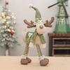 Green Fabric Standing Reindeer Decor Christmas Window Display Home Party Ornament