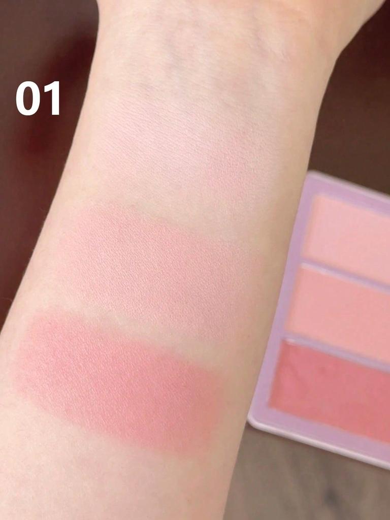 Little ONDINE Berry Mist Blush 01/02, Cream-To-Powder Velvet Matte Finish, Lightweight Non-Caking Texture, Long-Lasting Oil Control, Pore-Blurring