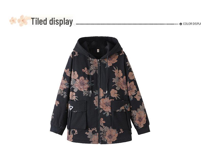 Plus Size Winter Cotton Jacket for Middle-Aged and Elderly Women - Warm Coat for Special Sizes