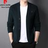 Pierre Cardin Men's V-Neck Knitted Cardigan with Pockets