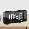 6 Inch Digital FM Projection Radio Alarm Clock 4 Brightness Adjustment 3 Time Displays Dual Alarm