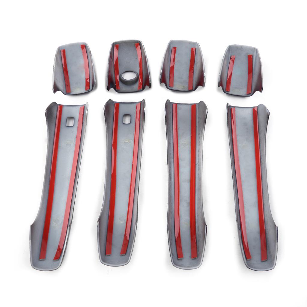 8-teilige Auto-Türgriffabdeckung in glänzendem Schwarz, passend für Jeep Grand Cherokee Dodge Durango 2011 2012 2013 2014 2015 2016 2017