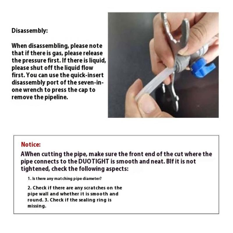 Kegland Duotight Reducer Plastic Quick Connect Pipe Hose Connector Beer Tube Push-In Fittings Joints